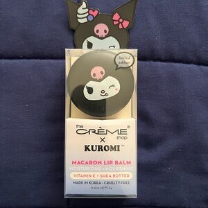 The Crème Shop x Kuromi Macaron Lip Balm Blueberry Smoothie